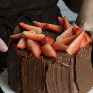 Strawberry chocolate cake